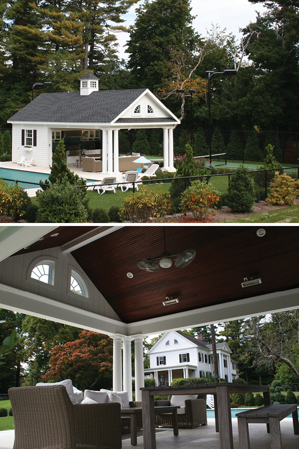 Pool House with Covered Porch by Kloter Farms