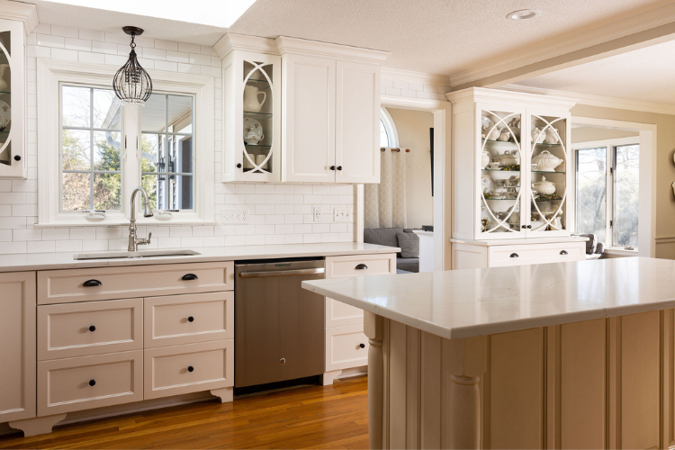 Modern Beige Kitchen Cabinets Ideas, Custom Design Company