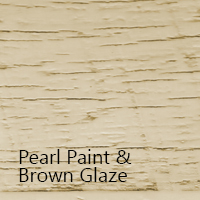 Pearl Paint with Brown Glaze