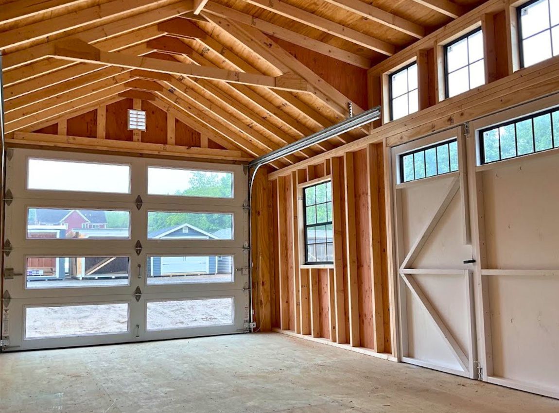 12' x 24' Board & Batten New England Cape Garage #8524 - Image 2