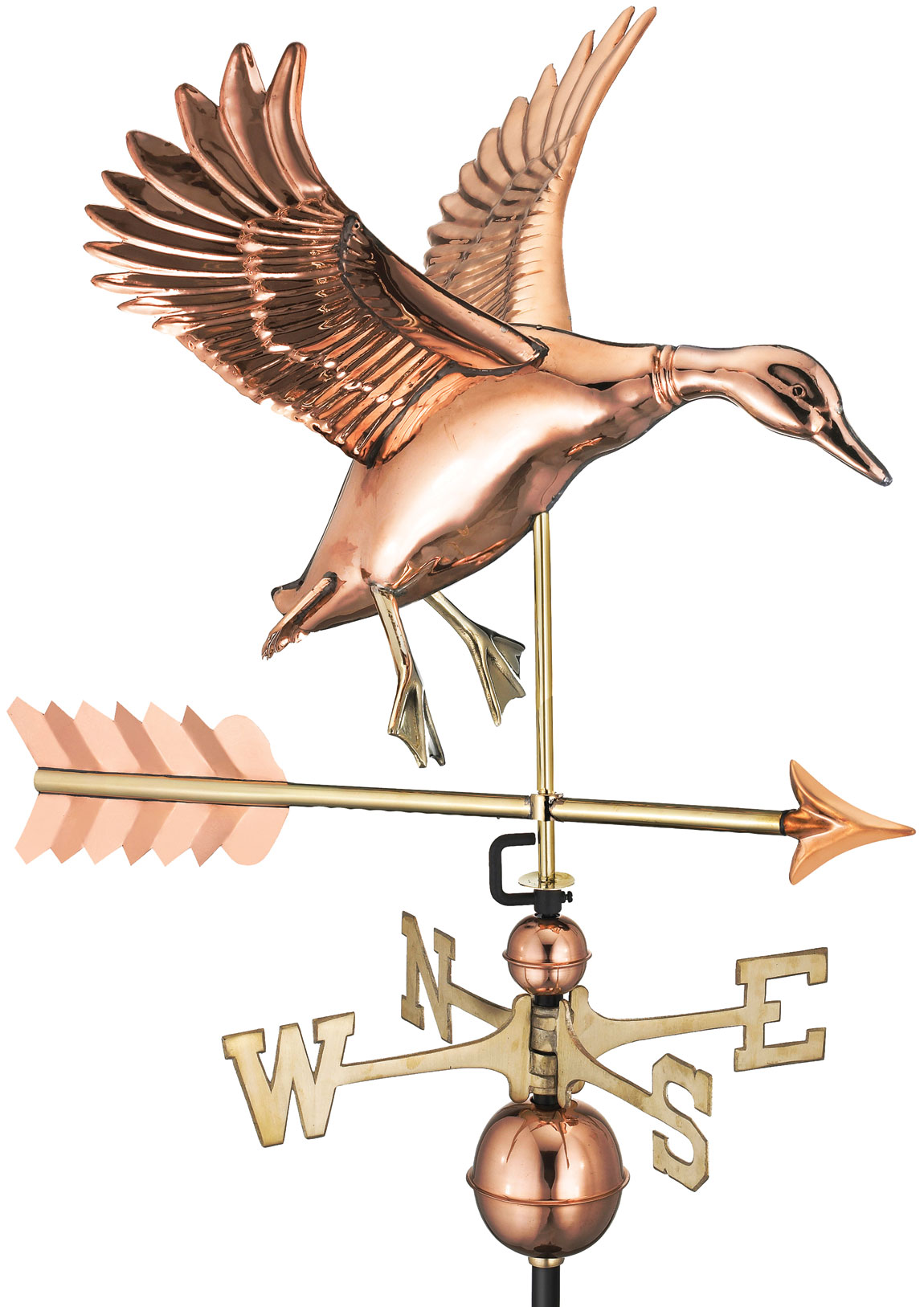 Full Size Landing Duck with Arrow Weathervane