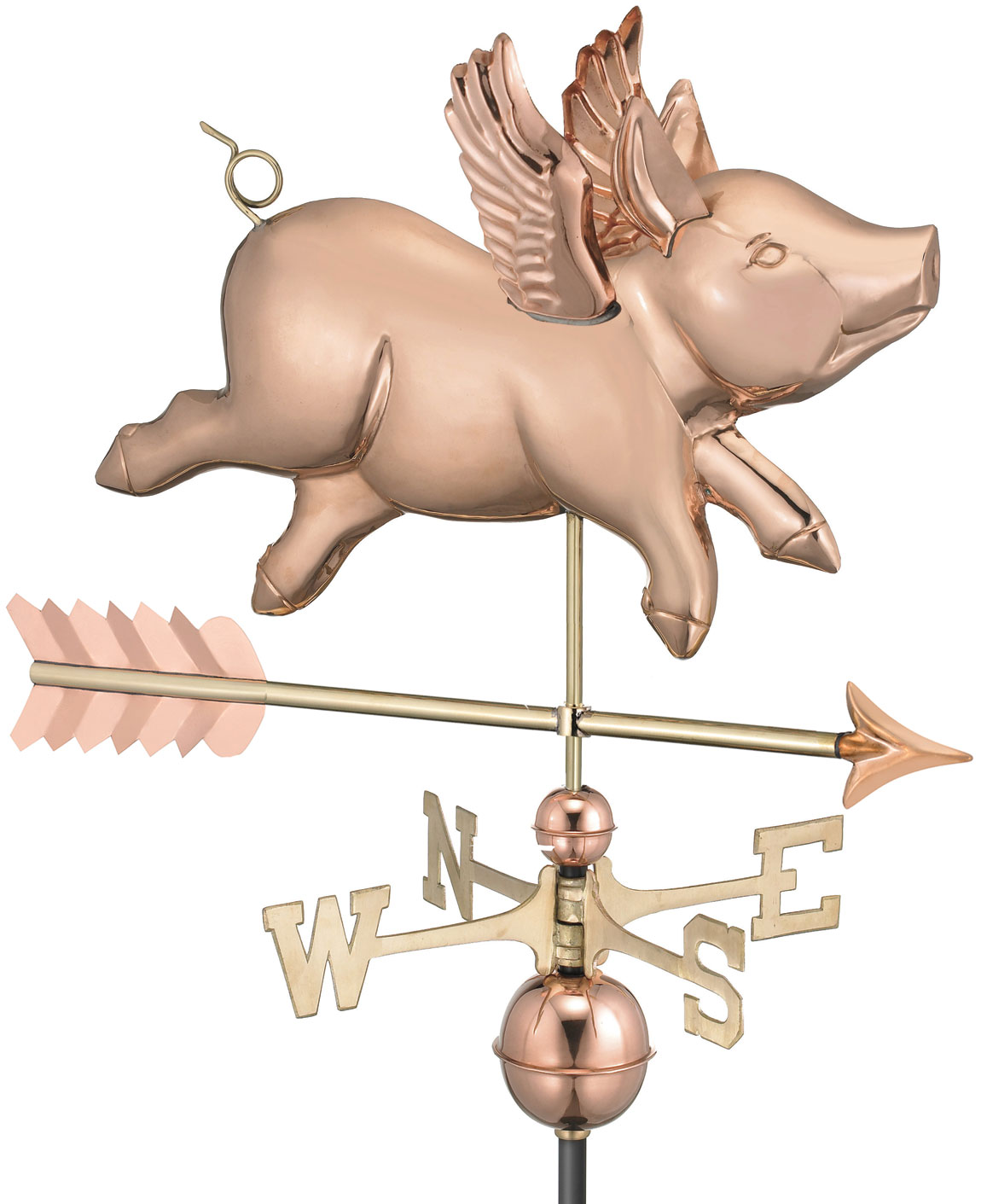Full Size Flying Pig with Arrow Weathervane