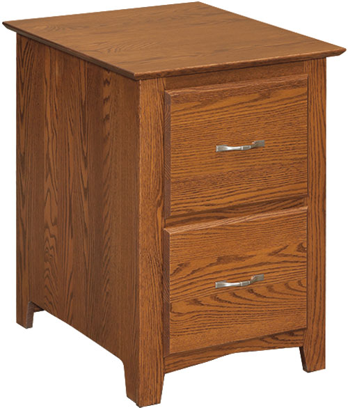 Brown Stone Shaker Vertical 2-Drawer File Cabinet