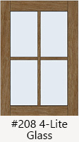 #208 4-Lite Glass Doors
