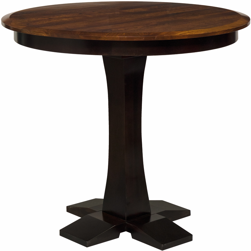 Charlotte Pedestal Counter Height Table