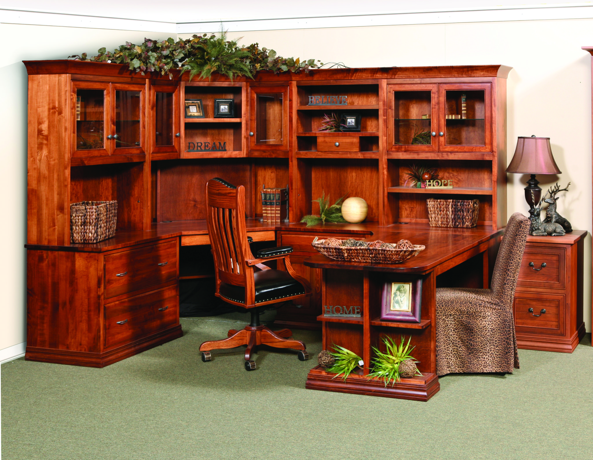 Classic Burgandy Room Workstation by Kloter Farms