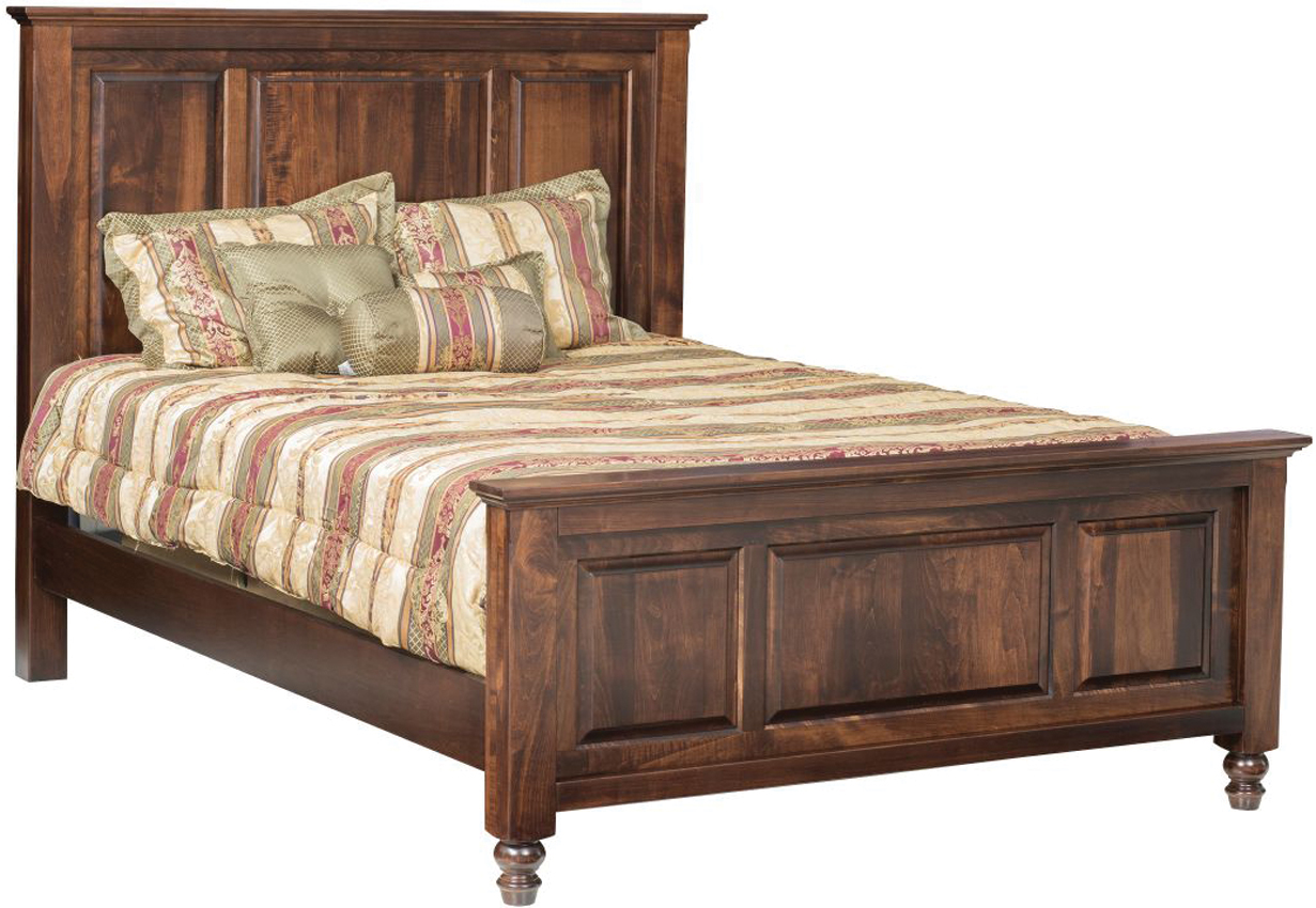 Colebrook Panel Bed with Bun Feet