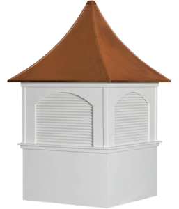 30″ Louvered Cupola with Copper Roof