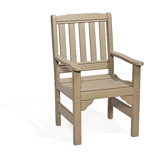 Leisure Poly English Dining Arm Chair