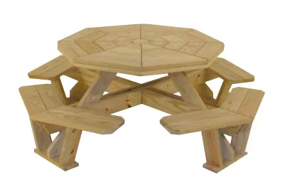 Pressure Treated Octagonal Picnic Table
