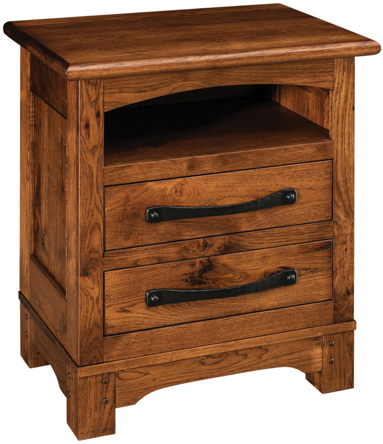 Farmington 2-Drawer Nightstand with Opening