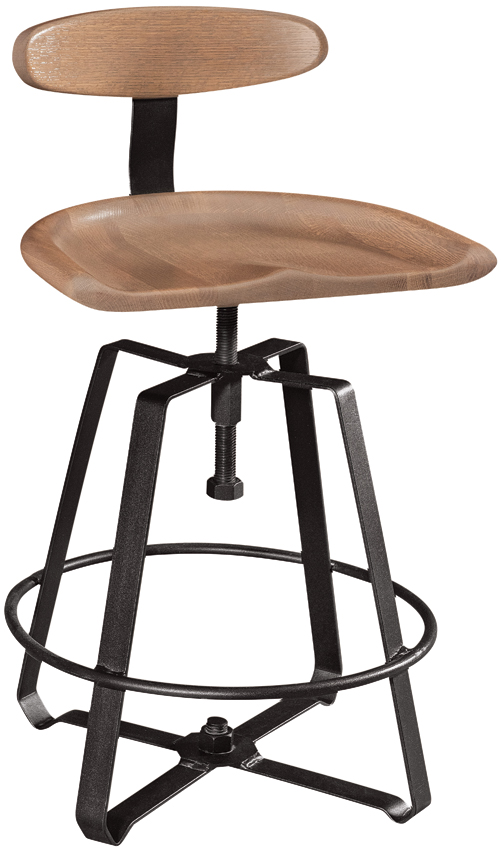 Iron Craft Counter Stool with Back