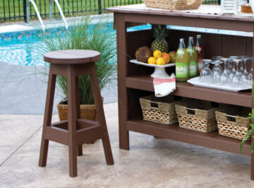 Island Poly Patio Bar Stool