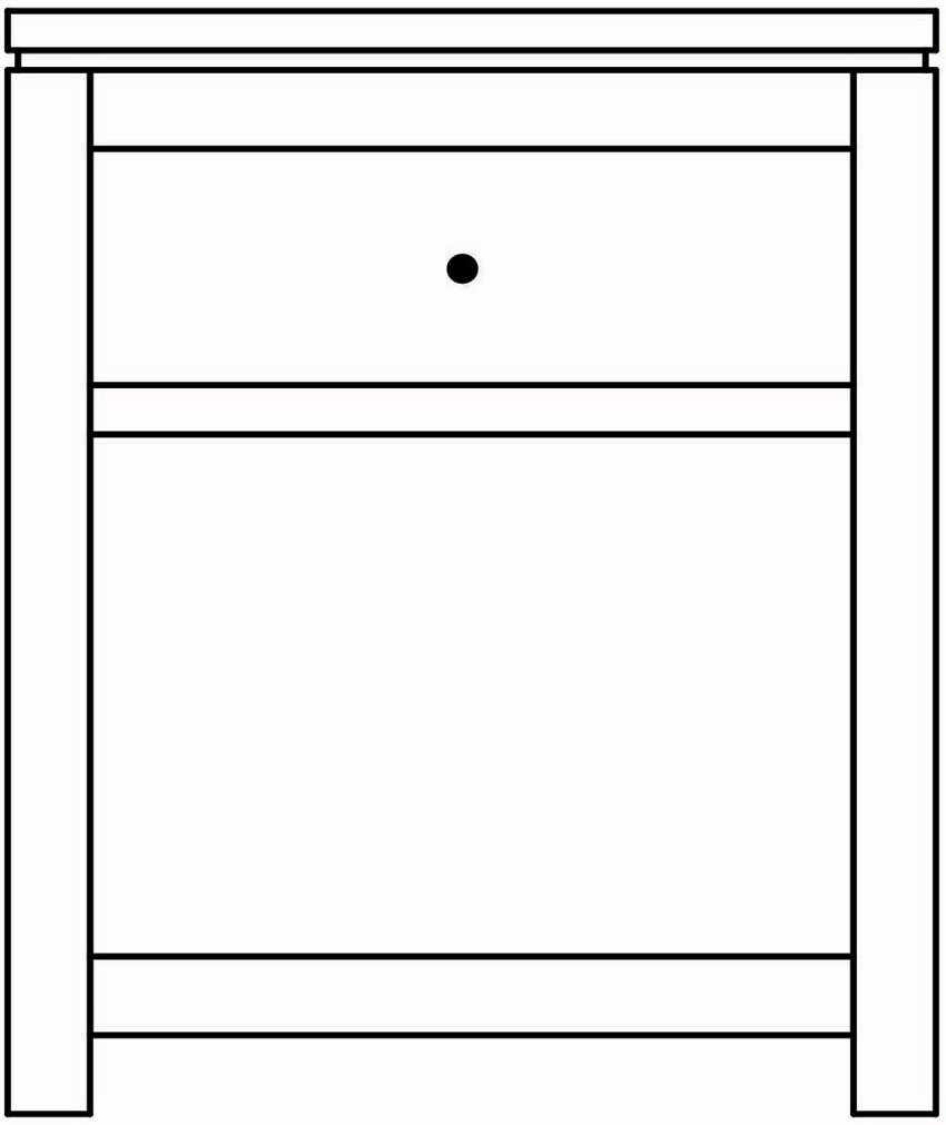 Lakemont 23" 1-Drawer Nightstand