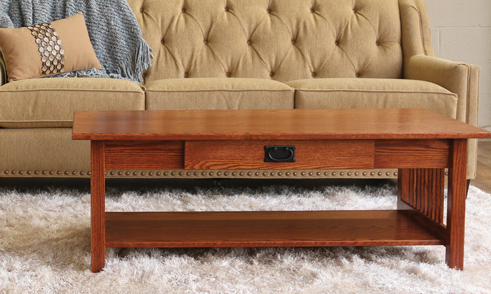 Mission Coffee Table with Drawer
