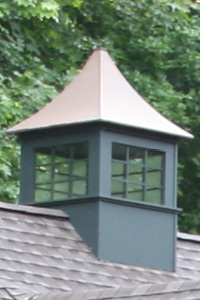 Window Cupola with Copper Roof