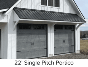 22' Single Pitch Portico