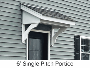 6' Single Pitch Portico
