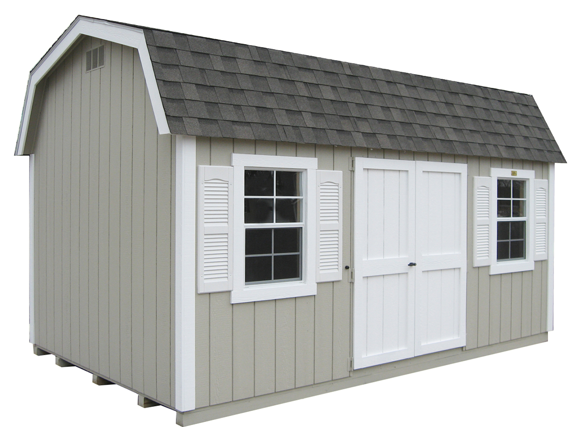 New England T-1-11 Dutch Colonial Shed