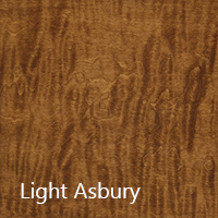 Tiger Maple Top with Light Asbury Stain