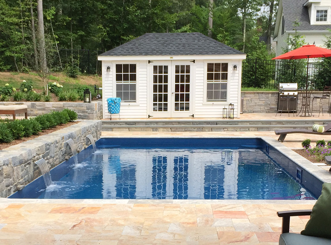12' x 16' Pool House Shed Kloter Farms