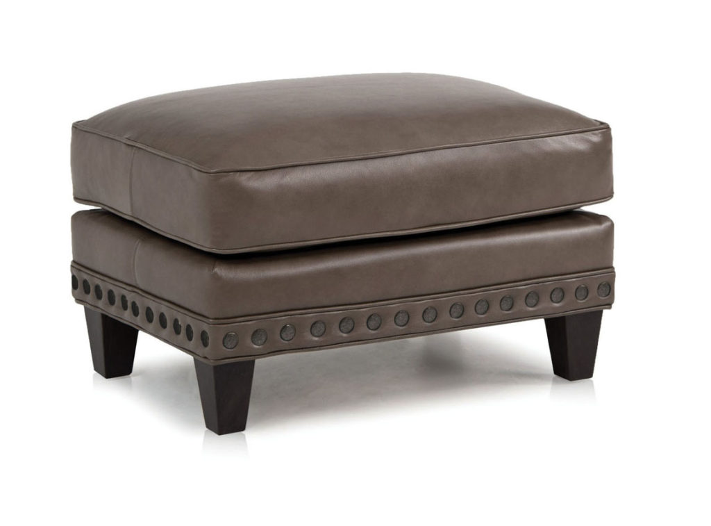 Smith Brothers 227 Ottoman in Leather