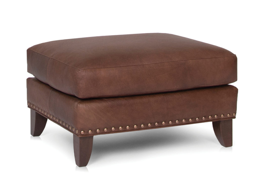 Smith Brothers 249 Ottoman in Leather