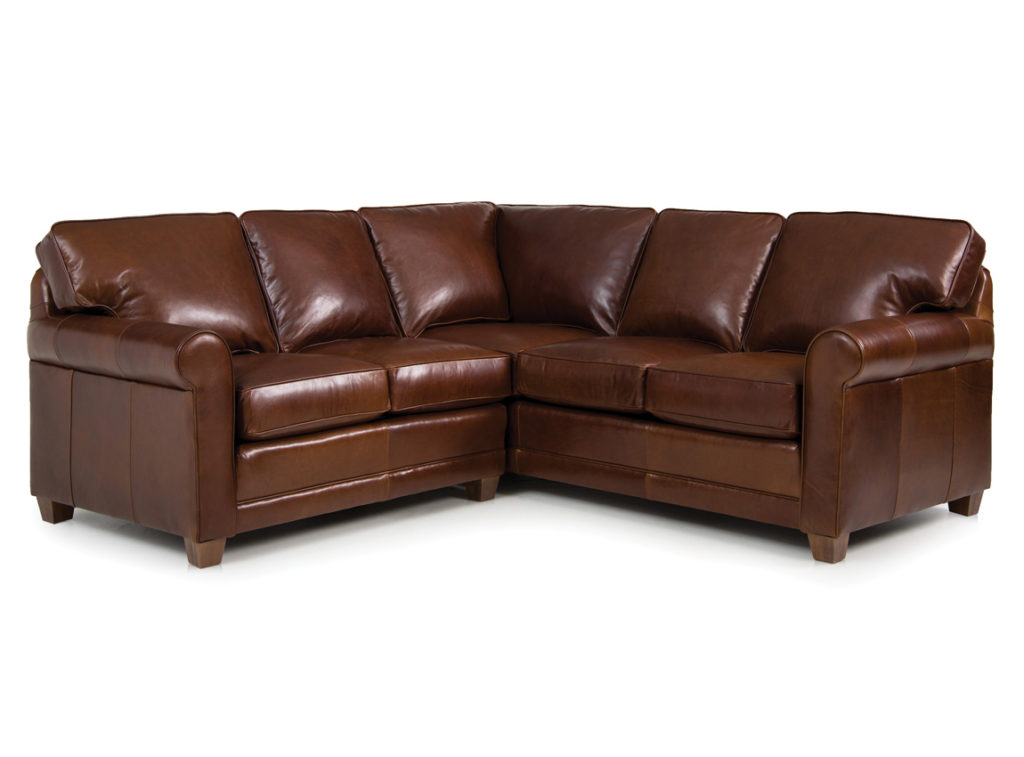 Smith Brothers 366 Sectional in Leather