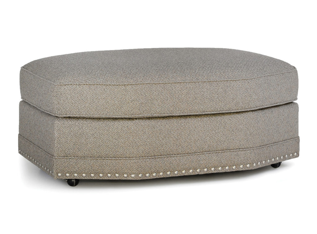 Smith Brothers 393 Angular Ottoman in Fabric