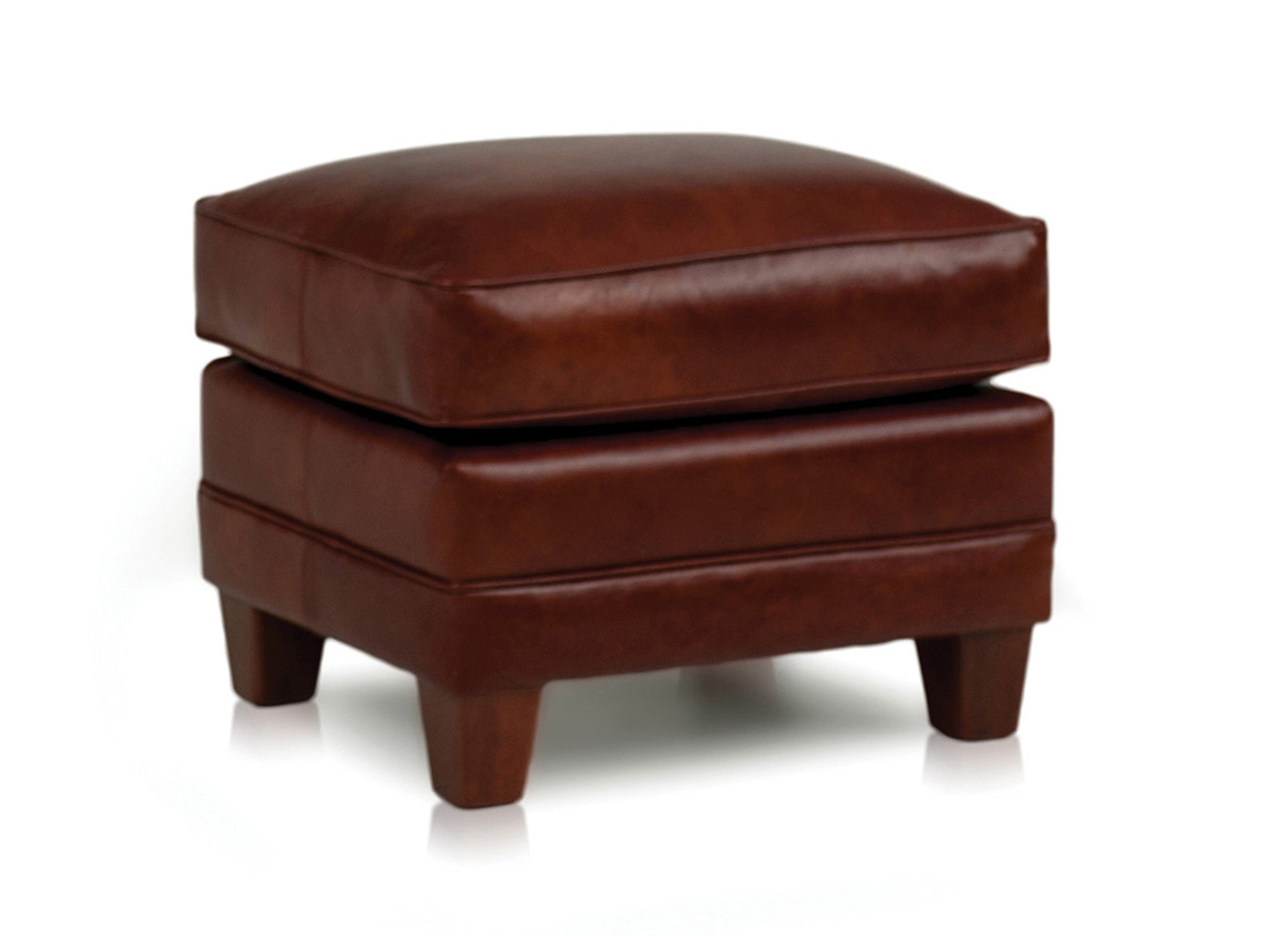 Smith Brothers 397 Ottoman in Leather