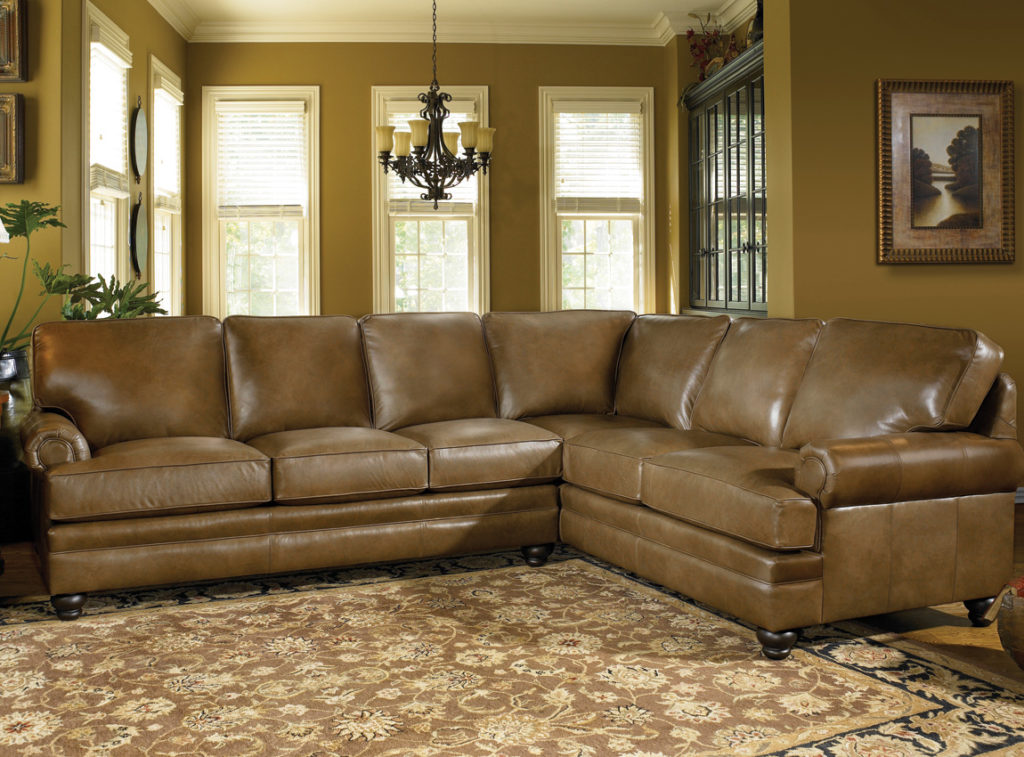 Smith Brothers 5000 Sectional in Leather