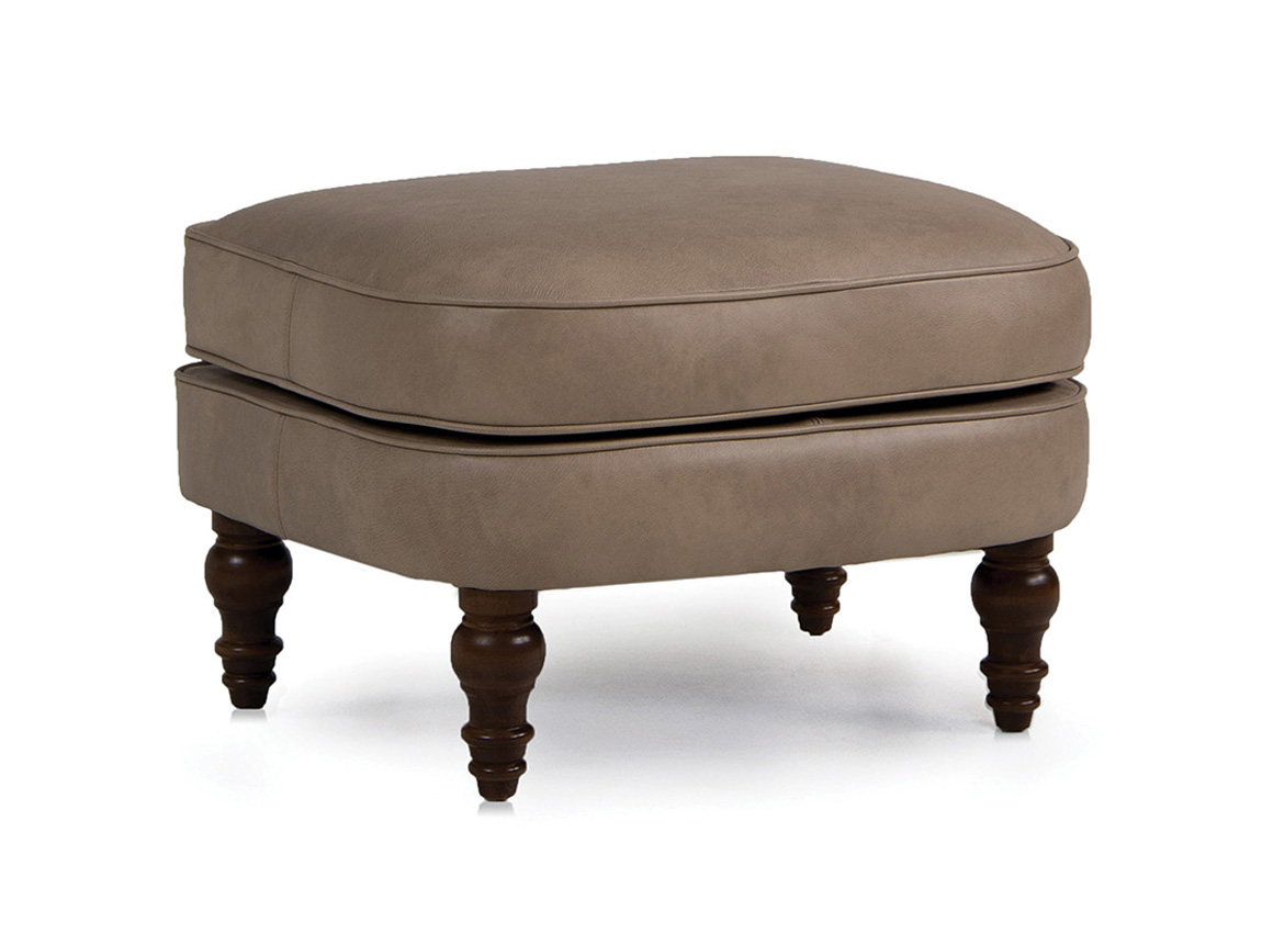Smith Brothers 568 Ottoman in Leather