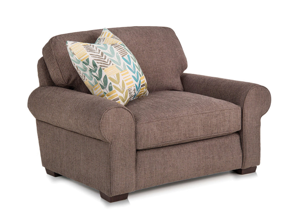 Smith Brothers 8000 Chair-in-a-Half in Fabric