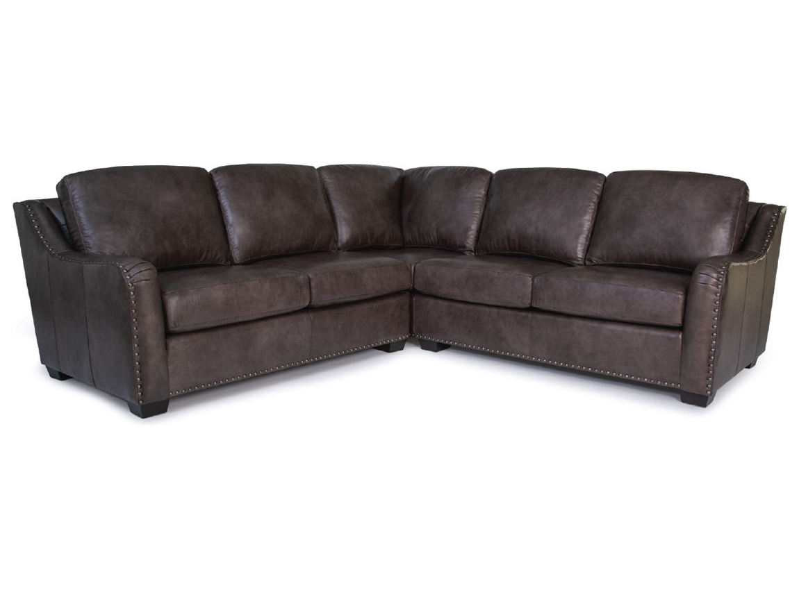 Smith Brothers 9000 Sectional in Leather