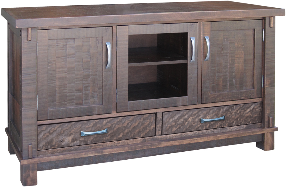 Teton 62" TV Stand with 3 Doors & 2 Drawers
