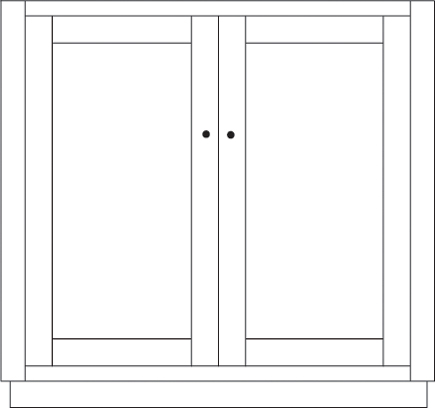 Topeka 36" 2-Door Vanity Cabinet