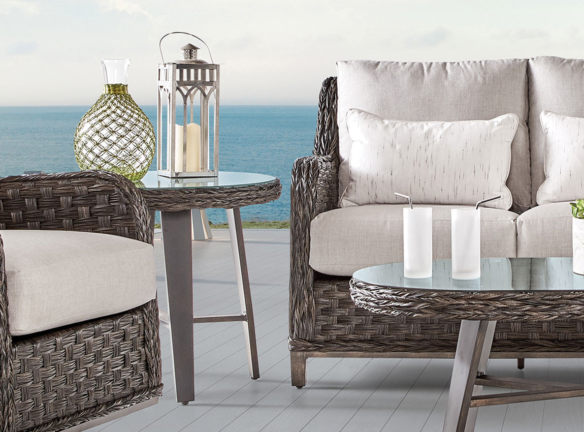 Grand Isle Wicker End Table