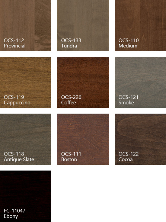 OCS Brown Maple Stains