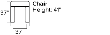 Elran H0202 Chair Dimensions