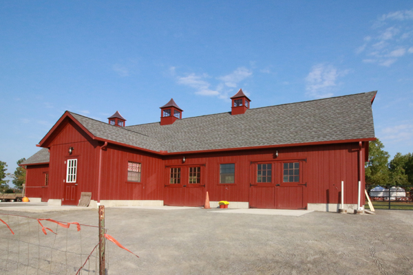 Red barn market building
