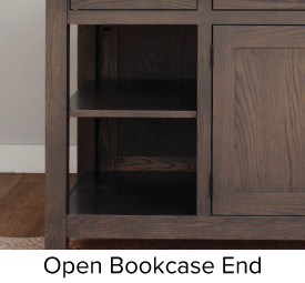 Open Bookcase End