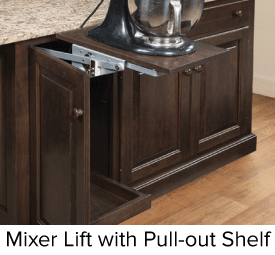 Mixer Lift with Pull-out Shelf (replaces door and top drawer)