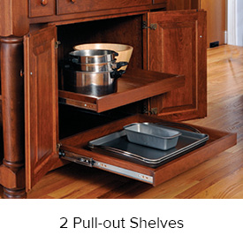 2 Pull-out Shelves