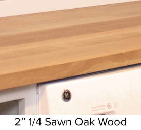 2″ 1/4 Sawn Oak Wood Top