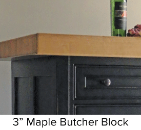 3″ Maple Butcher Block Top