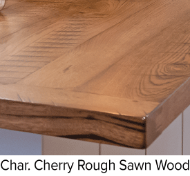 Character Cherry Rough Sawn Wood Top