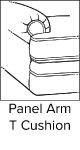 Panel Arm T Cushion
