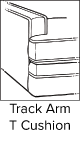 Track Arm T Cushion