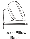 Loose Pillow Back