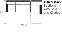 Smith Brothers 8000 Sectional Dimensions